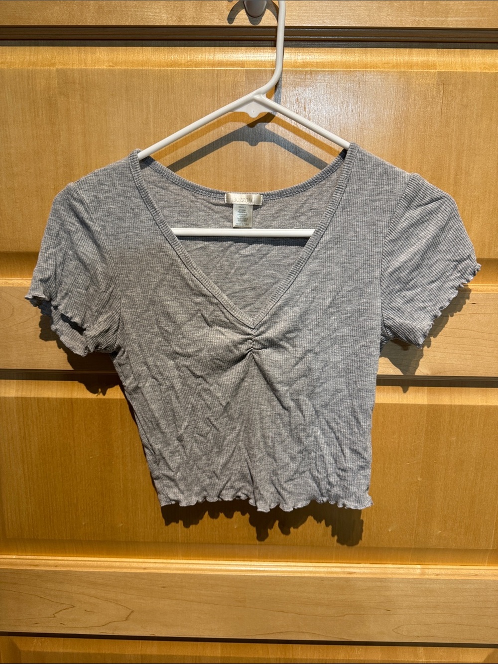 Small grey crop top